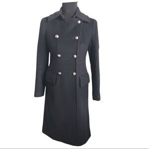 Vince wool/ cashmere blend double breasted stadium coat size 2 in Black